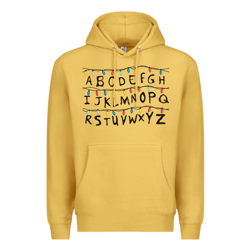 Stranger Lights Alphabet Premium Hoodie by artisFamous | Teevron