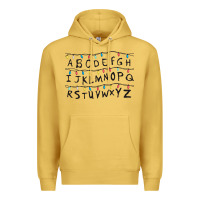 Antique Gold Stranger Lights Alphabet Premium Hoodie - artisFamous