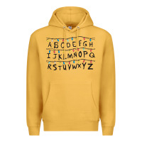 Mustard Stranger Lights Alphabet Premium Hoodie - artisFamous