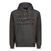 Smoke Stranger Lights Alphabet Premium Hoodie - artisFamous