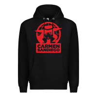 Black carmen sandiego Premium Hoodie - artisFamous