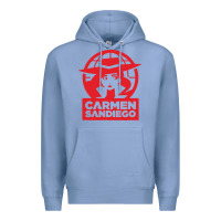 Colony Blue carmen sandiego Premium Hoodie - artisFamous
