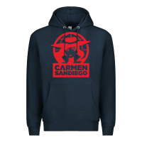 Navy carmen sandiego Premium Hoodie - artisFamous