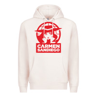 Pale Pink carmen sandiego Premium Hoodie - artisFamous