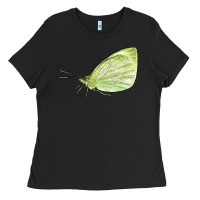 Black Cabbage White Butterfly Ladies Tee - LillyAllenDesigns