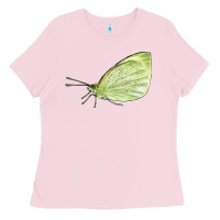 Bubblegum Pink Cabbage White Butterfly Ladies Tee - LillyAllenDesigns