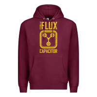 Burgundy Back to the future flux capacitor Premium Hoodie - artisFamous