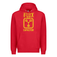 Red Back to the future flux capacitor Premium Hoodie - artisFamous