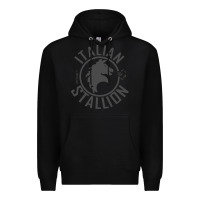 Black Italian Stallion Premium Hoodie - artisFamous
