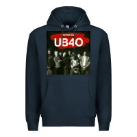 Navy THE ESSENTIAL UB 40 Premium Hoodie - artisFamous