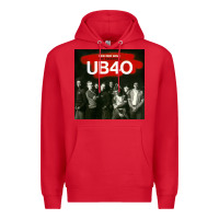 Red THE ESSENTIAL UB 40 Premium Hoodie - artisFamous