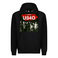 Black THE ESSENTIAL UB 40 Premium Hoodie - artisFamous