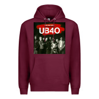 Burgundy THE ESSENTIAL UB 40 Premium Hoodie - artisFamous