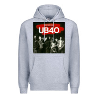 Heather Grey THE ESSENTIAL UB 40 Premium Hoodie - artisFamous