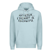 Blue Mist stranger alphabets funny Premium Hoodie - artisFamous