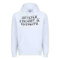 White stranger alphabets funny Premium Hoodie - artisFamous