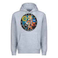 Heather Grey doge Premium Hoodie - artisFamous