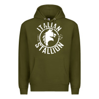 Army Green Italian Stallion Premium Hoodie - artisFamous
