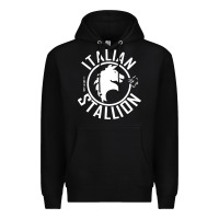 Black Italian Stallion Premium Hoodie - artisFamous