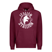 Burgundy Italian Stallion Premium Hoodie - artisFamous