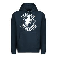 Navy Italian Stallion Premium Hoodie - artisFamous