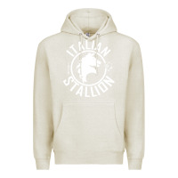 Oatmeal Heather Italian Stallion Premium Hoodie - artisFamous