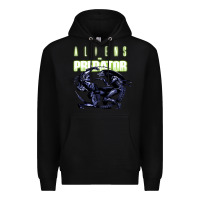 Black Predator Alien Premium Hoodie - artisFamous