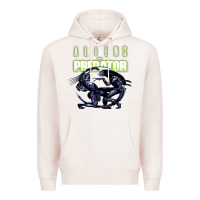 Pale Pink Predator Alien Premium Hoodie - artisFamous