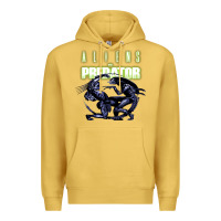 Antique Gold Predator Alien Premium Hoodie - artisFamous