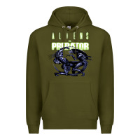Army Green Predator Alien Premium Hoodie - artisFamous