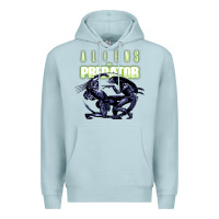 Blue Mist Predator Alien Premium Hoodie - artisFamous