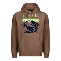 Chestnut Predator Alien Premium Hoodie - artisFamous