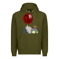 Army Green Plants vs. Zombies Premium Hoodie - artisFamous