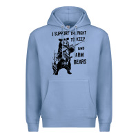 Colony Blue bear arms 2nd amendment funny hunting Premium Hoodie - artisFamous