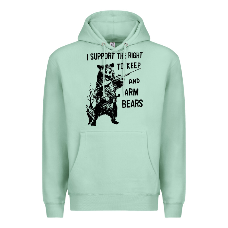 Bear Arms 2nd Amendment Funny Hunting Premium Hoodie by artisFamous | Teevron