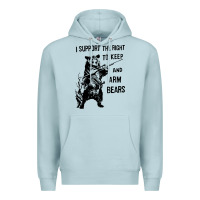 Blue Mist bear arms 2nd amendment funny hunting Premium Hoodie - artisFamous