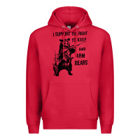 Cardinal bear arms 2nd amendment funny hunting Premium Hoodie - artisFamous