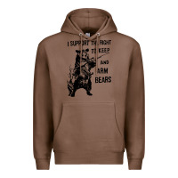 Chestnut bear arms 2nd amendment funny hunting Premium Hoodie - artisFamous