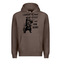 Coffee bear arms 2nd amendment funny hunting Premium Hoodie - artisFamous