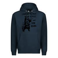 Navy bear arms 2nd amendment funny hunting Premium Hoodie - artisFamous