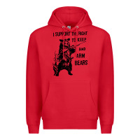 Red bear arms 2nd amendment funny hunting Premium Hoodie - artisFamous