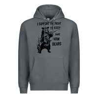 Rock bear arms 2nd amendment funny hunting Premium Hoodie - artisFamous