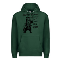 Sports Green bear arms 2nd amendment funny hunting Premium Hoodie - artisFamous
