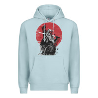 Blue Mist Soul of Samurai Premium Hoodie - artisFamous