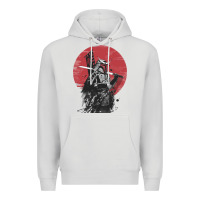Dove Grey Soul of Samurai Premium Hoodie - artisFamous