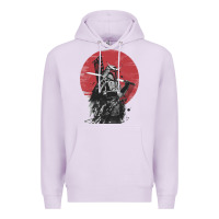 Lilac Soul of Samurai Premium Hoodie - artisFamous