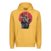 Mustard Soul of Samurai Premium Hoodie - artisFamous