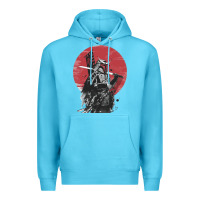 Ocean Blue Soul of Samurai Premium Hoodie - artisFamous