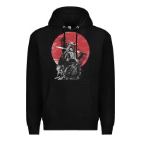Black Soul of Samurai Premium Hoodie - artisFamous