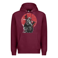 Burgundy Soul of Samurai Premium Hoodie - artisFamous